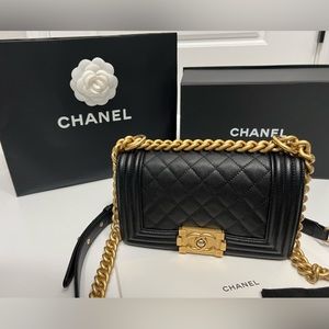 AUTHENTIC SMALL BOY CHANEL HANDBAG